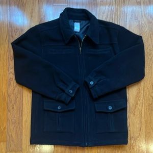 Gymboree, Boys, Black Wool Blend Jacket, Size Large (10-12)